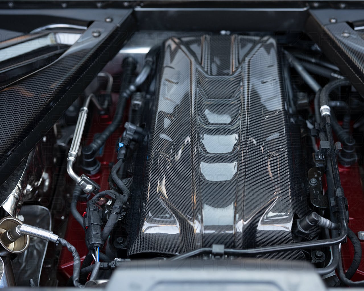 Corvette C8 Engine Cover for LT2 - Carbon Fiber