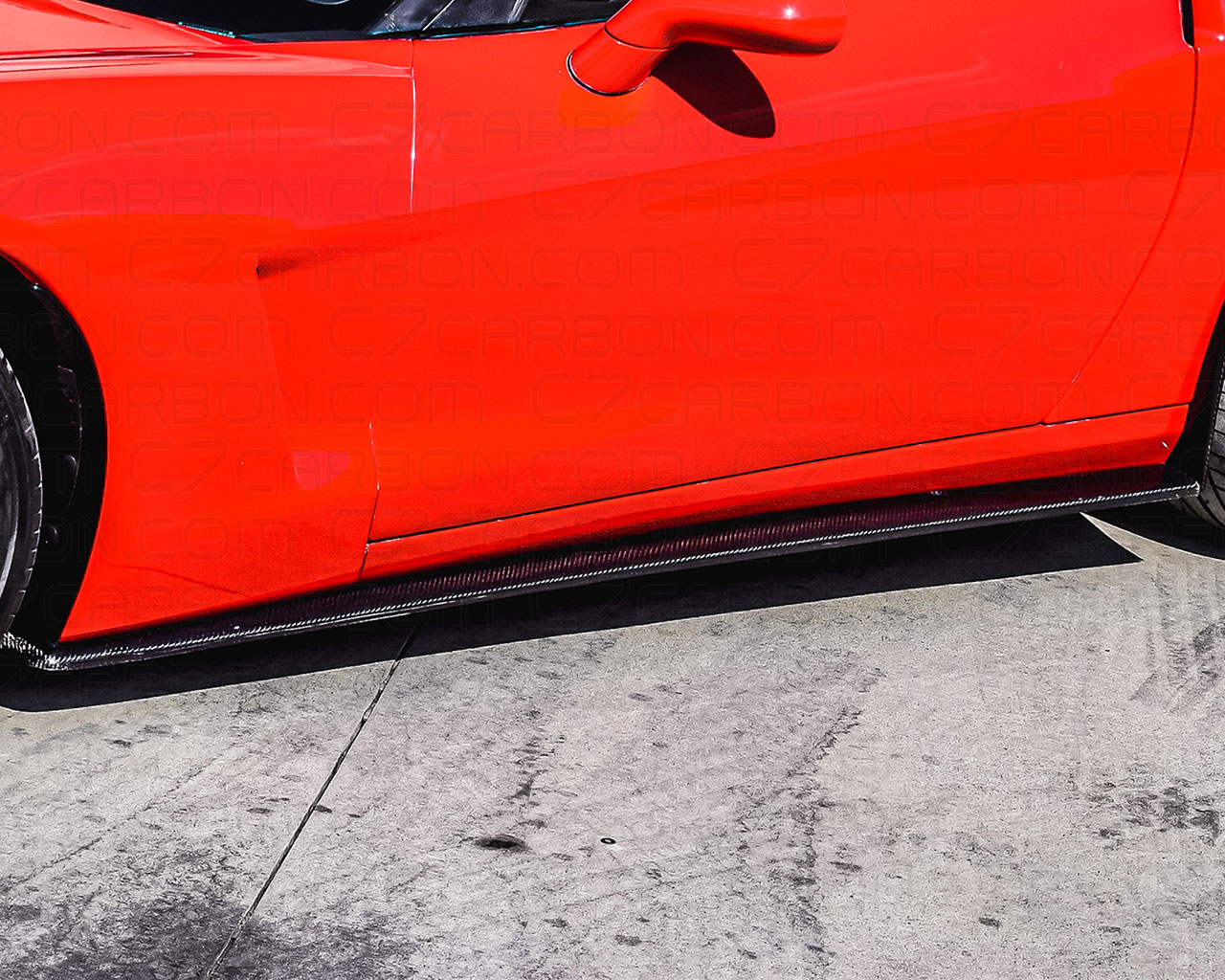 Corvette C6 | Base C6 | ZR1 Side Skirts With Mudflaps