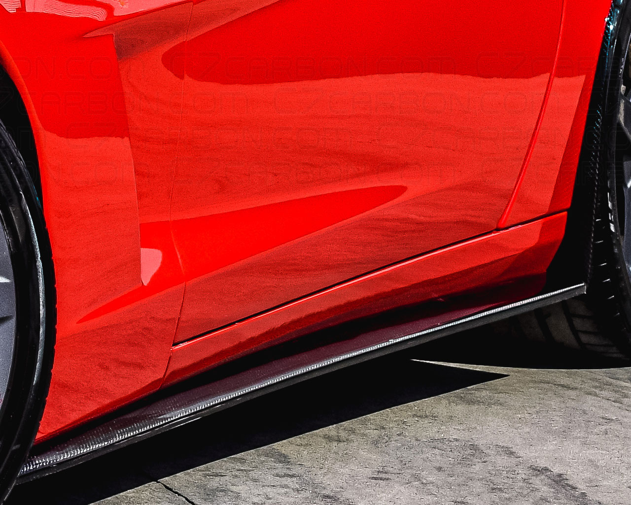 Corvette C6 | Base C6 | ZR1 Side Skirts With Mudflaps - Image 2