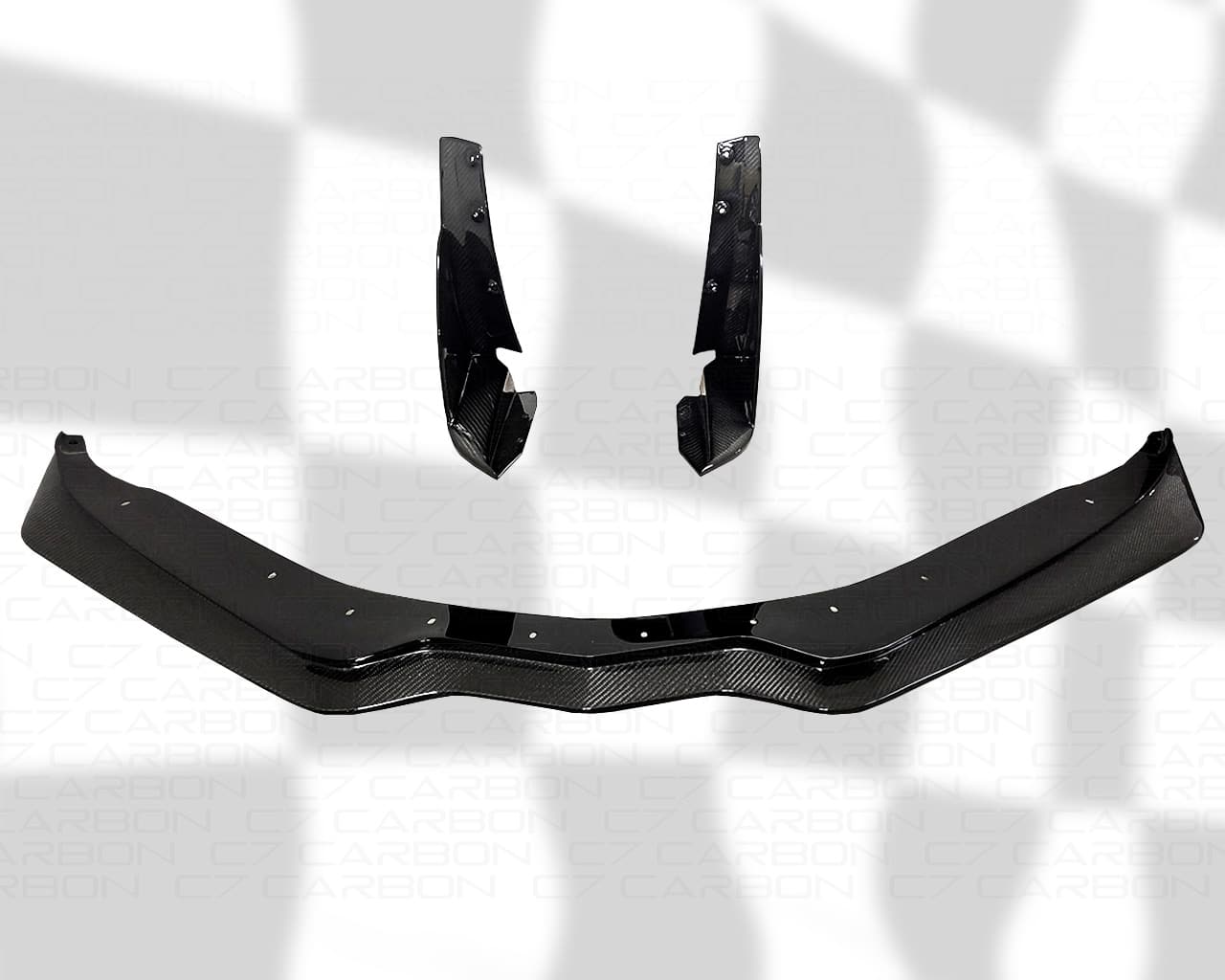 Corvette C7 Z06 / GS | C7.R Style Front Splitter - Image 7