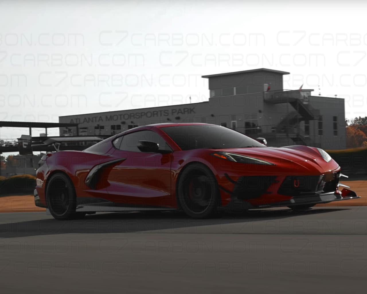 Corvette C8 Z06 at Atlanta Motorsports Park with racing upgrades.