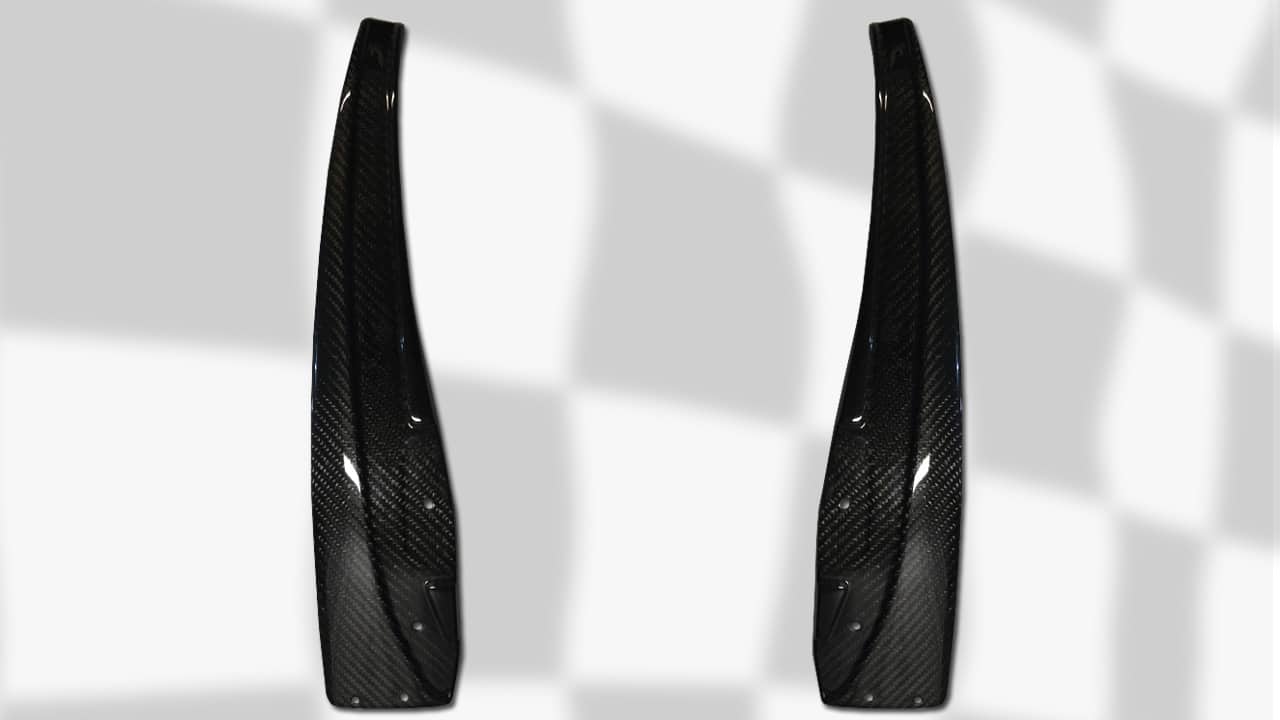 Corvette C6 | ZR1 Style Rear Mudflaps For Base C6