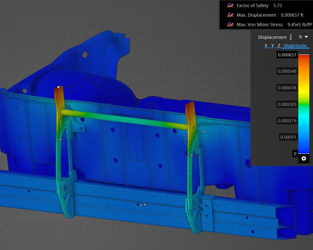 Corvette C5 | Chassis Mount For Spoiler Rear Wing - Image 5