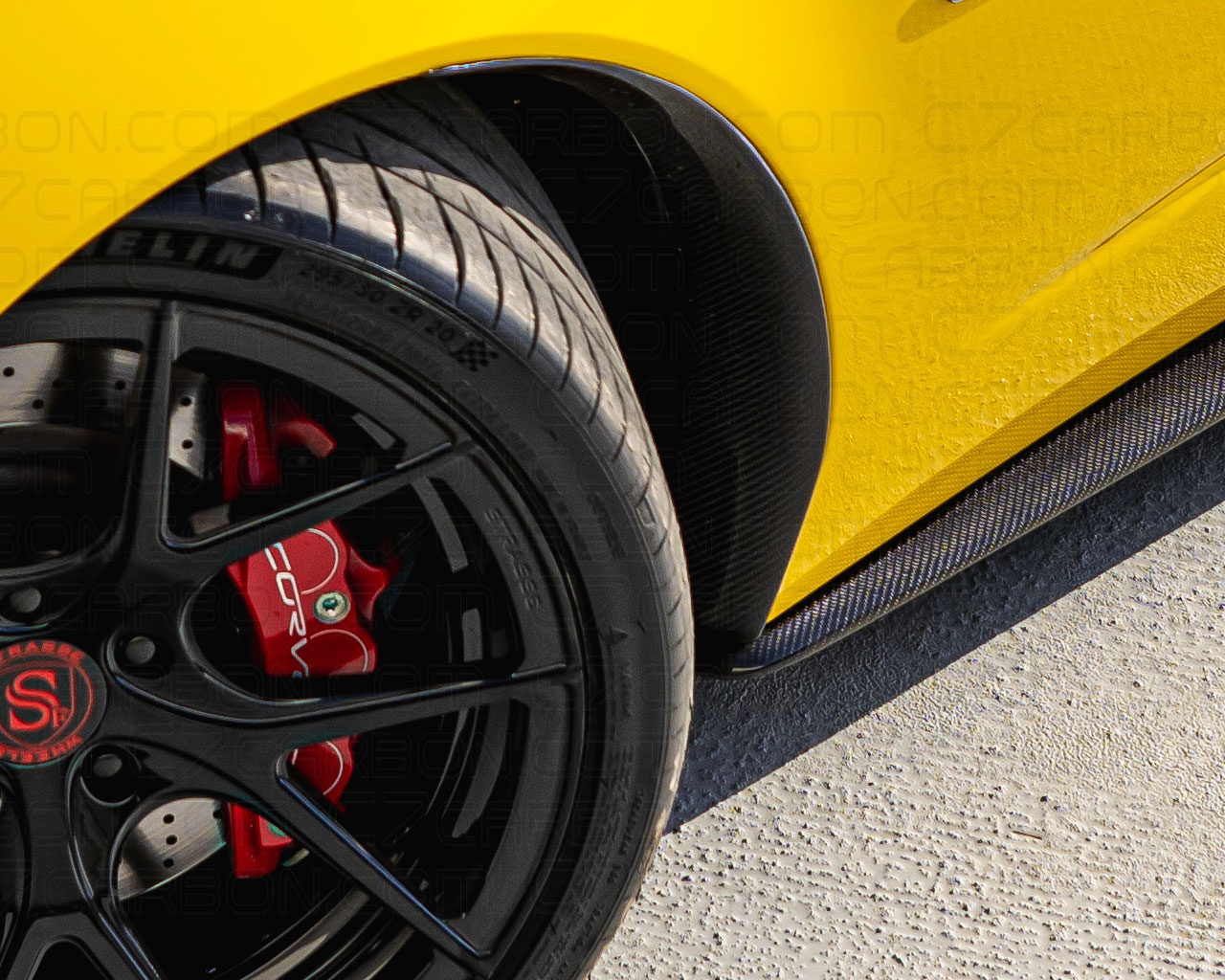 Corvette C6 | ZR1 Front Fender Rear Mudflaps for Z06/GS/ZR1 - Image 2