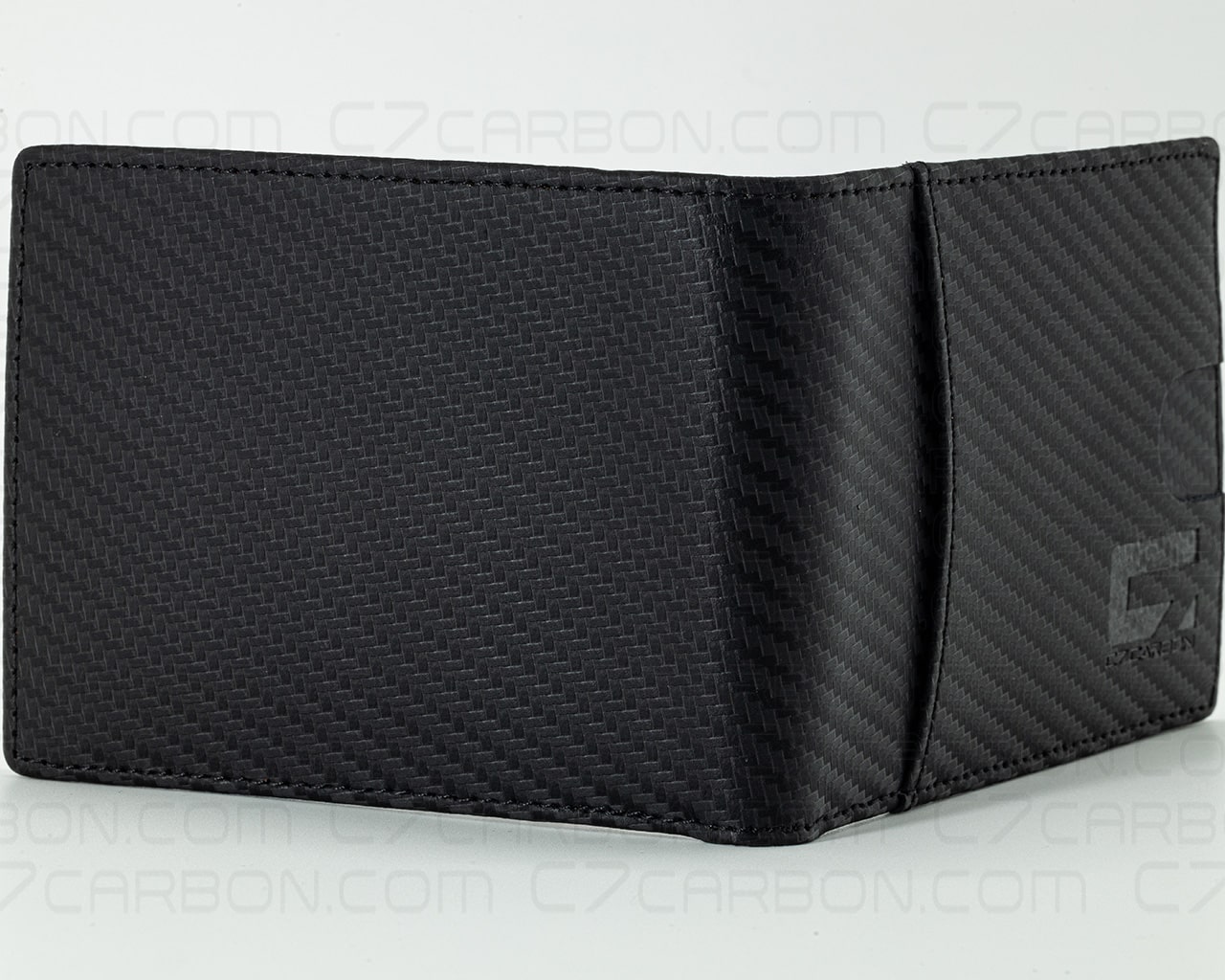 Carbon Fiber Leather Wallet Bifold With RFID Blocking - Image 3
