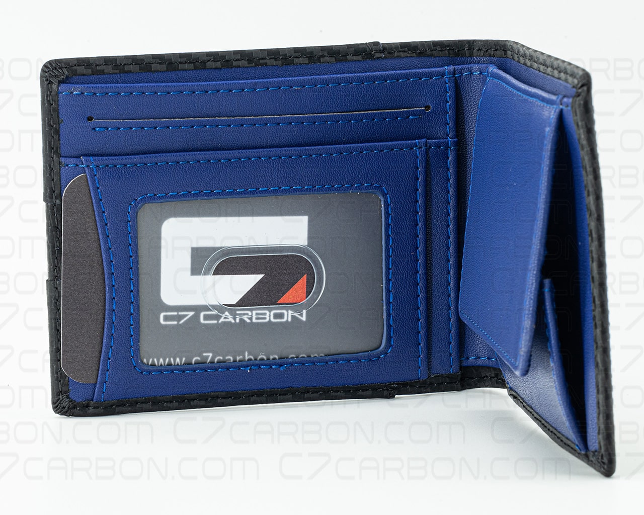 Carbon Fiber Leather Wallet Bifold With RFID Blocking - Image 6