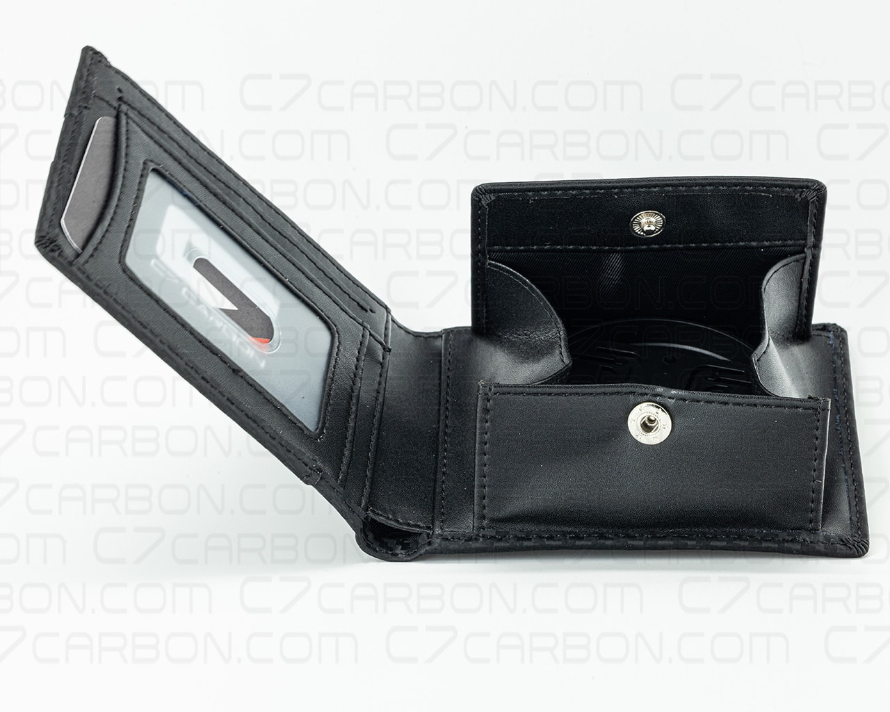 Carbon Fiber Leather Wallet Bifold With RFID Blocking - Image 9
