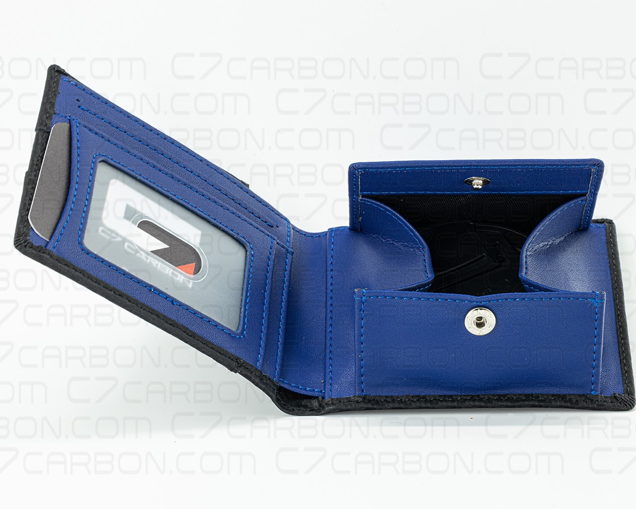 Carbon Fiber Leather Wallet Bifold With RFID Blocking - Image 10