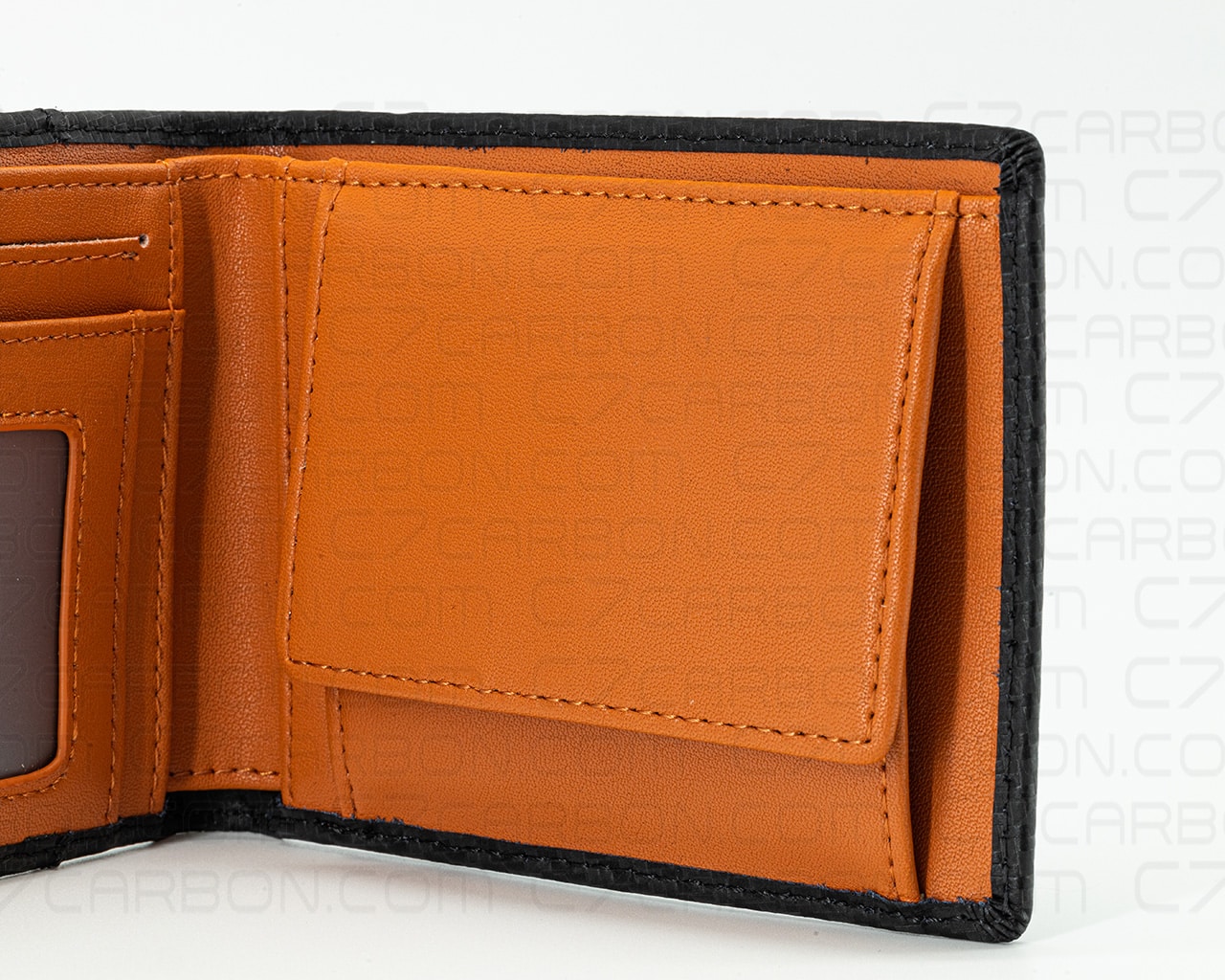 Carbon Fiber Leather Wallet Bifold With RFID Blocking - Image 13
