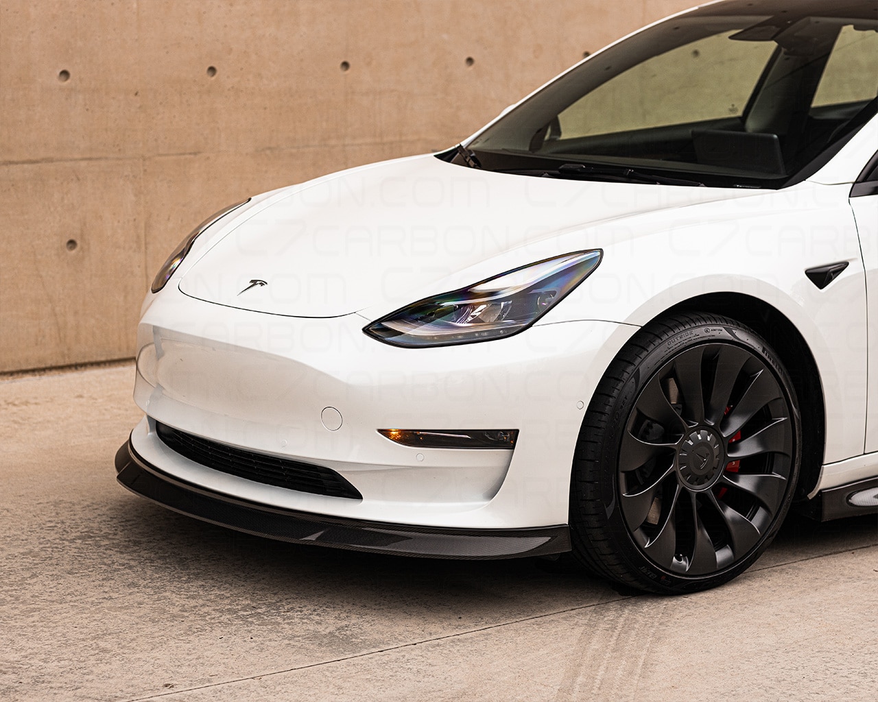 Tesla Model 3 Front Splitter Lip Spoiler | Cyber Alpha - Image 5