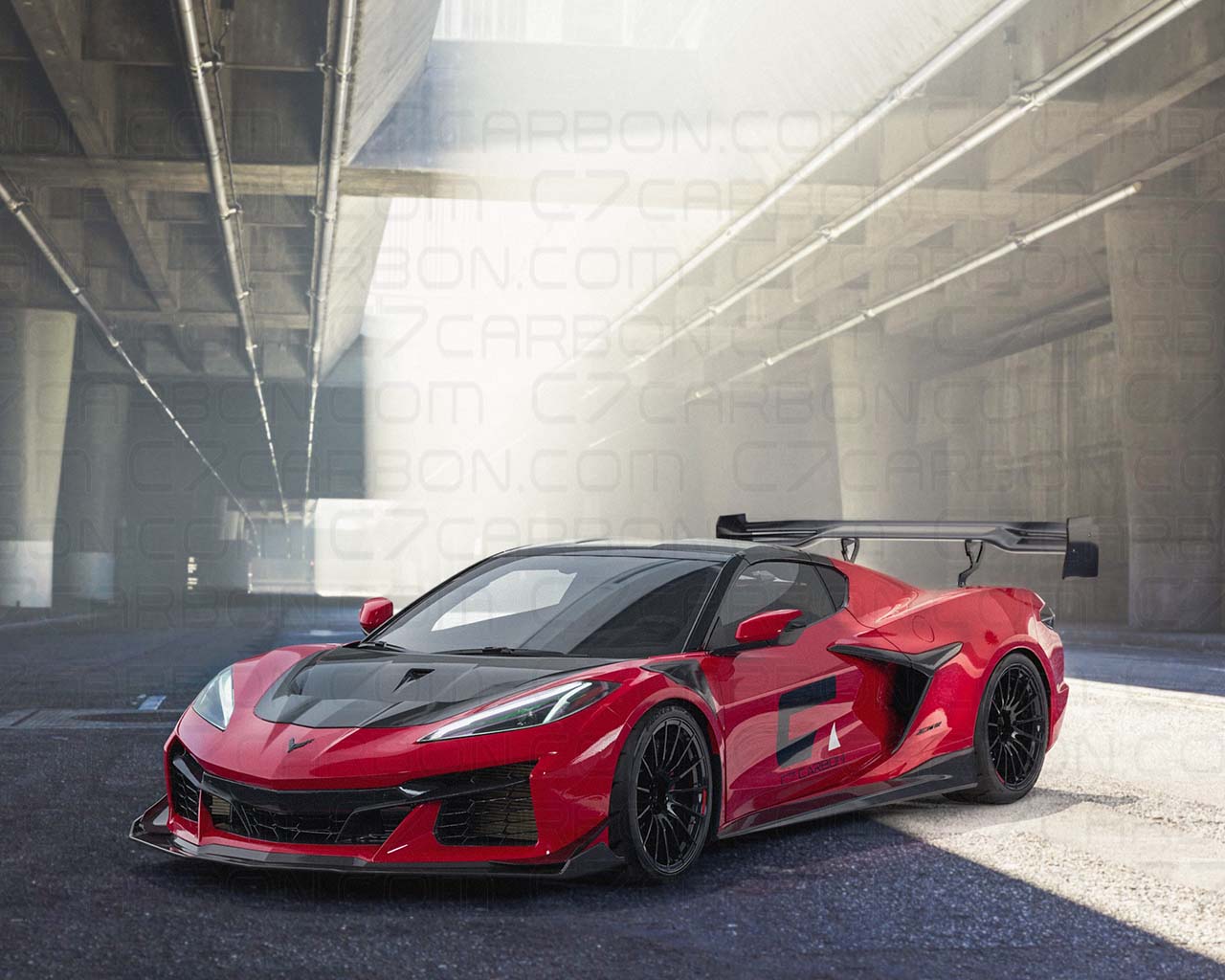 C8 Z06 Eray Stage 3 Front Splitter Legacy Edition