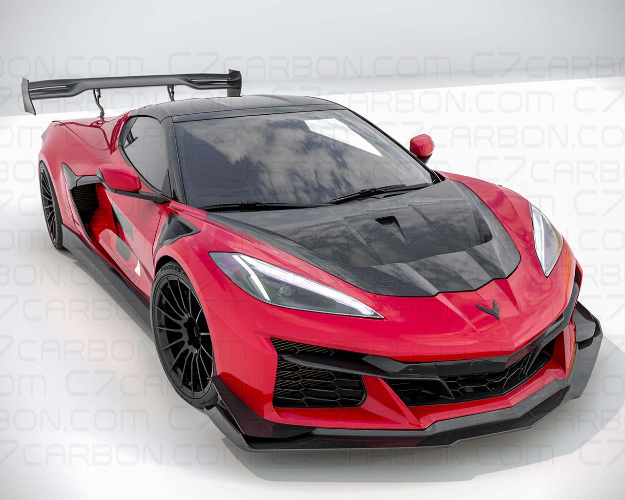 C8 Corvette Z06 ERay Stage 3 Legacy Front Splitter Lip - Image 5