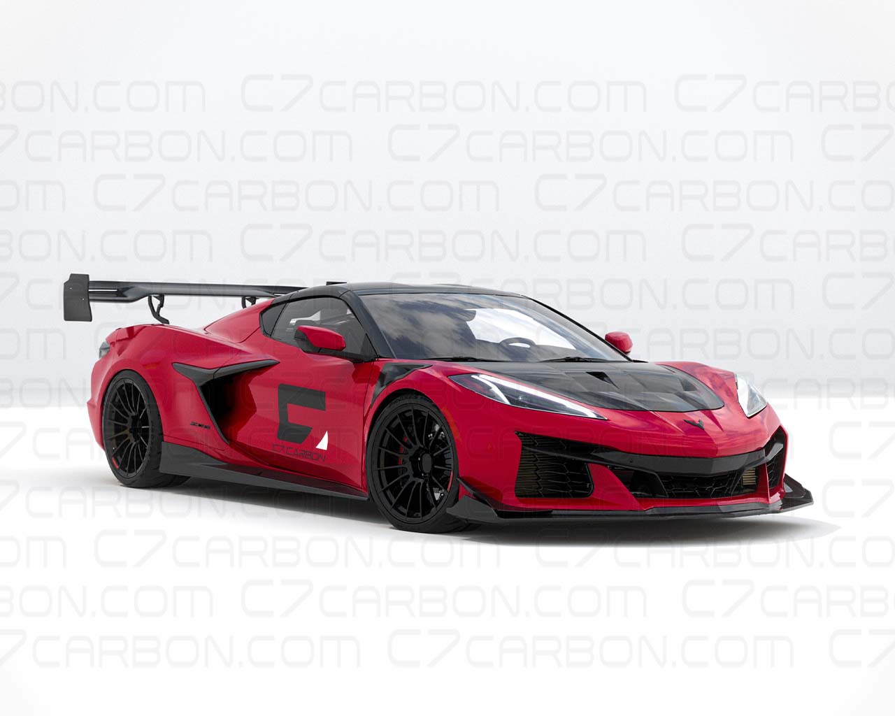 C8 Corvette Z06 ERay Stage 3 Legacy Front Splitter Lip - Image 6